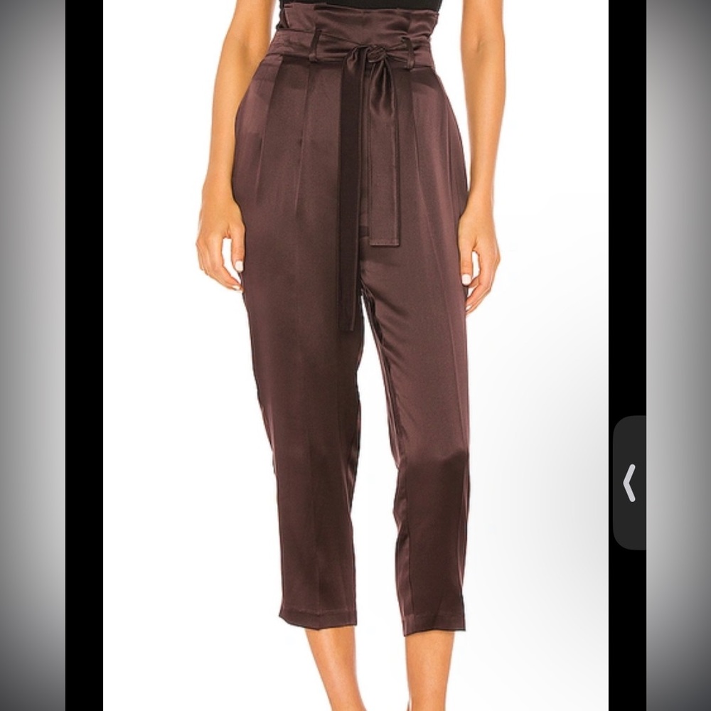 Amanda uprichard silk brown pants m